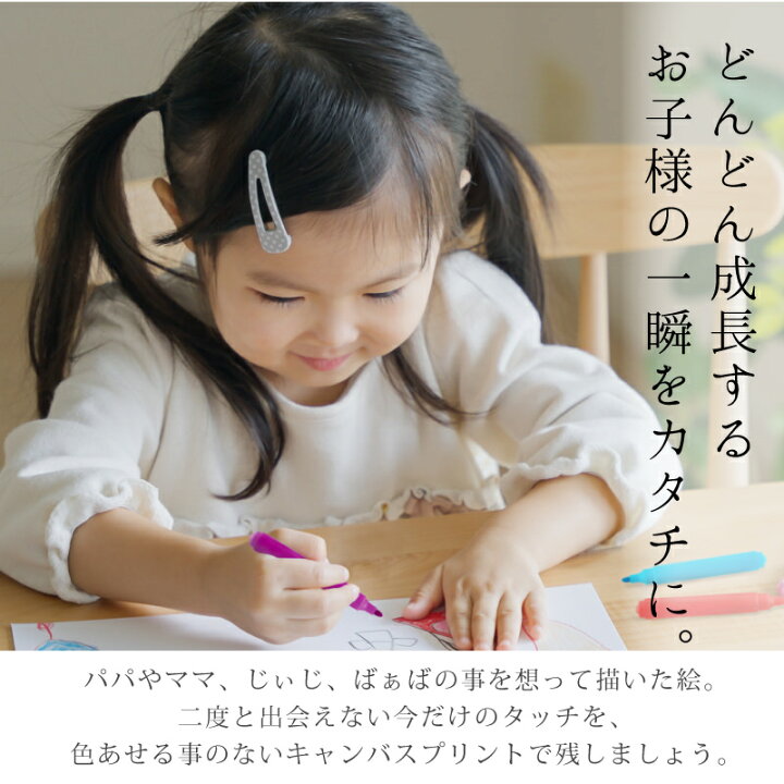 楽天市場 似顔絵 プリント 子供 名入れ お絵かき キャンバス プレゼント 子供の絵 かわいい 卓上 ギフト 子ども 孫 お絵描き キャンバス インテリア イラスト 誕生日 還暦祝い 新築祝い 玄関 リビング 和室 寝室 家族 父 母 おじいちゃん おばあちゃん 送料無料 10