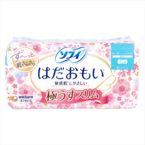 ユニ・チャーム ソフィ はだおもい 極うすスリム 多い昼〜ふつうの日用 羽なし 21cm 27個入り X8パック