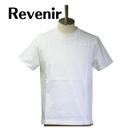 リヴニール Revenir Tシャツ メンズ 春夏 オシャレ カジュアル ビジネス 旅行 クルーネック 綿ハイゲージ 白