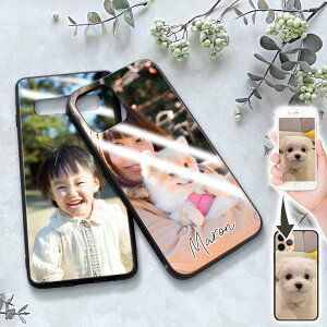 スマホケース ガラス 多機種対応【オーダーメイド・自分でデザイン】オーダーメイドスマホケース iPhone16e/16/15/14/13/12/SE3/SE2/11/XS/XR/XSMax/X/8/7/SE/6s/6 Android Xperia Galaxy AQUOS ドコモ au softbank ギフト