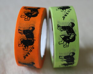 【ポスト投函便OK/単品バラ売り】【倉敷意匠計画室】和紙 マスキングテープ/マステ(幅1.7cm×長さ10m)丁