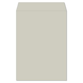 角2 封筒 カラー 雑誌再生紙 グレー 100g 100枚 枠なし センター貼 ks0291