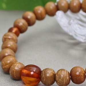 数珠ブレスレット 女性用 男性用 天山菩提樹 本琥珀 仕立 7ミリ玉 桐箱入 送料無料 ブレスレット コハク 数珠ブレス パワーストーン数珠 京念珠 腕輪数珠 腕輪念珠 Bracelet パワーストー
