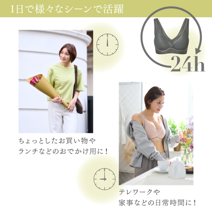 楽天市場】【新商品】24時間OKブラ ノンワイヤー オールマイティ