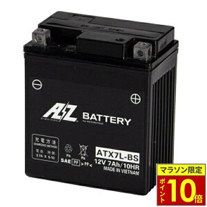 �_�|�C���g10�{�^ AZ Battery AZ �o�b�e���[ ATX7L-BS �o�b�e���[�y�t����[�d�ς݁z