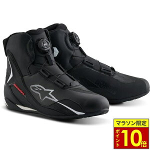 �_�|�C���g10�{�^ alpinestars �A���p�C���X�^�[�Y FASTER-4 BOA SHOES ASIA ���C�f�B���O�V���[�Y 123 BLACK WHITE RED