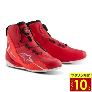�_�|�C���g10�{�^ alpinestars �A���p�C���X�^�[�Y FASTER-4 BOA SHOES ASIA ���C�f�B���O�V���[�Y 321 RED WHITE BLACK