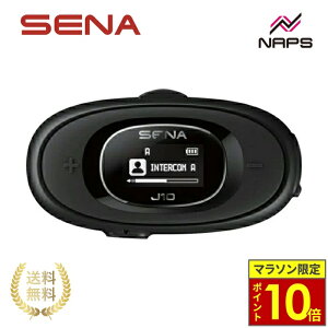 �_�|�C���g10�{�^ SENA �Z�i ���{���� HD �X�s�[�J�[�t�� 4-WAY Bluetooth �C���^�[�R�� �V�X�e�� J10 �u���b�N