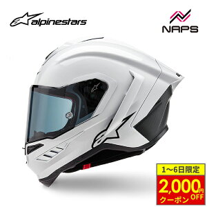 y12/1ő2,000~OFFN[|zalpinestars ApCX^[Y SUPERTECH R10 SOLID HELMET 2170 White Glossy Black Matt X[p[ebN ttFCXwbg J[{ ECE 22.06 DOT FIM SG Ki