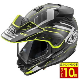 ＼超ポイントバック祭10倍／ Arai アライ ヘルメット TOUR-CROSS V TRAIL YELLOW オフロードヘルメット イエロー 黄色 サイズ XS S M L XL ツアークロス トレイル バイク かっこいい 高性能 高品質 ハイスペック MFJ公認 SNELL スネル A.C.E.認定ショップ ヘルメット バイク
