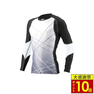�_26�����|�C���g10�{�^HYOD �q���E�h�E HRU001SP BOOST UNDER SHIRTS [SPLASH] �A���_�[�V���c �u���b�N/�z���C�g