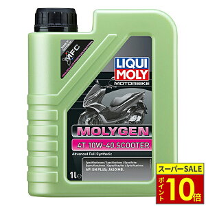 _11|Cg10{^_N[|Ώ 10/31܂Ł^ LIQUIMOLY L 4TCNGWIC MOLYGEN WF 4T 10W-40 SCOOTER XN[^[ 1L