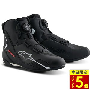 �_�|�C���g5�{�^ alpinestars �A���p�C���X�^�[�Y FASTER-4 BOA SHOES ASIA ���C�f�B���O�V���[�Y 123 BLACK WHITE RED