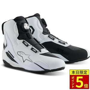 �_�|�C���g5�{�^ alpinestars �A���p�C���X�^�[�Y FASTER-4 BOA SHOES ASIA ���C�f�B���O�V���[�Y 21 WHITE BLACK