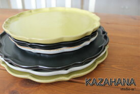 スタジオM' 風花 250プレート スタジオエム studiom' 食器 うつわ 器 プレート 花形 メインプレート パスタ皿 ワンプレート 折式皿 お正月 日本製 陶器 シンプル ナチュラル おしゃれ オシャレ カフェ ギフト お祝い プレゼント 食洗機対応 電子レンジ対応