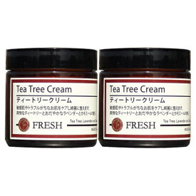 2個セット ティートリークリーム 60g 100％植物由来 無添加 敏感肌 アクネ 保湿 スキンケア デオドラント ティーツリークリーム tea tree cream フレッシュアロマ 母の日