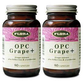 2本セット OPC Grape＋ OPCグレーププラス frolahealth garape extract plus bilberries & cranberries 母の日