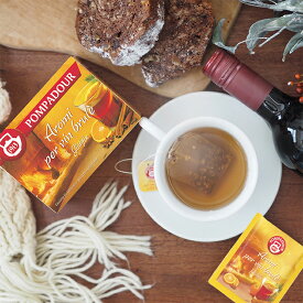 グリュー ホットワイン用ハーブティー15袋入 POMPADOUR ポンパドール ハーブスパイス 定形外郵便なら 送料1個290円 2個450円可 日本緑茶センター Glühwein　ぽかぽか温まる