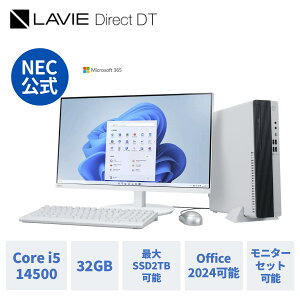 �y9/16�}�fP10�{�z&�y18,000�~�N�[�|���z�y�������Y�E�����z �V�i NEC �f�X�N�g�b�v�p�\�R�� office�t���\ LAVIE Direct DT Windows 11 Home Core i5-14500 ������ 32GB 2TB�\ SSD 24�C���` ���j�^�[�\ 1�N�ۏ� 
