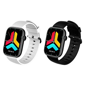 Lamshaw for Seefox スマートウォッチバンド, シリコン 交換バンド ベルト 対応 Vikisda QX7 スマートウォッチ/Seefox Qx7 1.85インチ大画面スマートウォッチ / Newluck QX7 1.85インチ ス