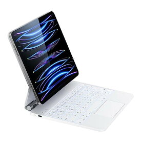 マジックキーボードHOU iPadキーボードはiPad Air第5世代/第4世代10.9インチ 2022/2020 とiPad Pro 11インチ 第4世代/第3世代/第2世代/第1世代 に対応し、7色のバックライト、磁気吸着、多点押圧タッチパネルを備