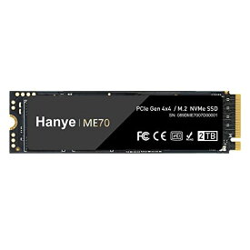 Hanye 内蔵 SSD 2TB PS5動作確認済み PCIe Gen4x4 M.2 NVMe 2280 DRAM搭載 R:7200MB/s W:6700MB/s ME70 国内正規代理店品