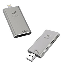 ライトニング USBメモリ Apple認証MFIランセンス取得 、PQI iConnect USB 3.0 Lightningコネクタ搭載 USBフラッシュドライブ (データ転送やバックアップに最適) iPad/iPhone/iPod Touc