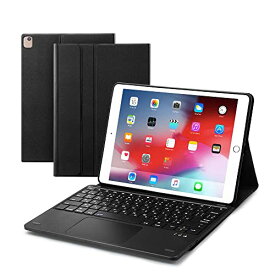 EWiN® 最新型 iPad第9世代 iPad10.2/10.5インチキーボードケース JIS基準日本語配列 第8世代2020 bluetoothキーボード タッチパッド搭載 脱着式 2台のiOSデバイス切り替え可能 ipad air3 ipad pr
