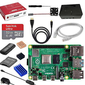 Vemico Raspberry Pi 4 Model B(RAM 4GB)/ラズベリーパイ4b/技適マーク付き/ 32GBのMicroSDカード/ 5V 3A USB-Type-C ON/OFFスイッチ付き電源アダプター/MicroHDMI-to-H