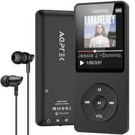 MP3プレーヤー Bluetooth5.3 AGPTEK ウォークマン HIFI 内蔵16GB SDカード対応 40時間長再生時間 軽量 コンパクト FMラジオ ダイレクト録音対応 操作簡単 小型 通勤/ランニング/ヨガ/言語学習などに適用 イヤホン付