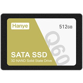 Hanye 内蔵型 SSD 512GB 2.5インチ 7mm 3D NAND採用 SATAIII 6Gb/s 550MB/s 正規代理店品 メーカー5年保証
