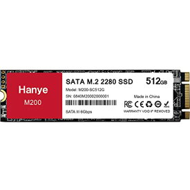 Hanye SSD 512GB 内蔵 SATA M.2 2280 SATA III 6.0Gb/s M200 メーカー3年保証 国内サポート