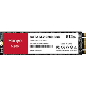Hanye SSD 512GB  SATA M.2 2280 SATA III 6.0Gb/s M200 [J[3Nۏ T|[g
