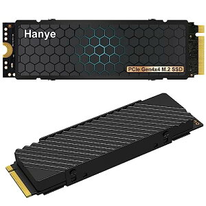 Hanye SSD 2TB PCIe Gen4x4 M.2 NVMe 2280 q[gVN PS5mFς R:7450MB/s W:6700MB/s HE70 ϋv3D NAND TLC K㗝Xi[J[5Nۏ