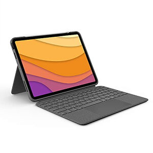 WN[ Logicool iPad Air 10.9C` 5 4 Ή gbNpbht L[{[ȟ^P[X Combo Touch iK1095GRA {L[{[h X}[gRlN^ L[{[hE\ IbNXt