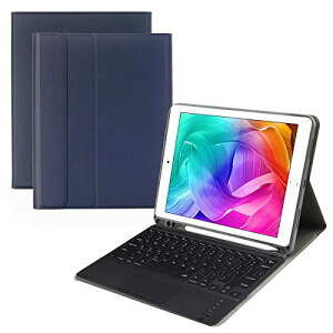 iPad9.7 �L�[�{�[�h�P�[�X �蒠�^ iPad6/iPad5/iPad Pro9.7/iPad Air2/iPad Air ���pBluetooth�L�[�{�[�h�J�o�[ �E���� �^�b�`�p�b�h���� �X�^���h�@�\ �y���V�����[ ���^ �S�ʕی� (�u���[)