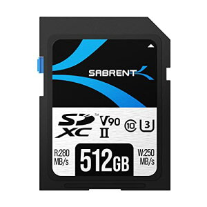 SABRENT SDJ[h 512GBASDJ[h V90A[J[hAUHS-II[J[hA280MB/b̍]ALmAxmtCApi\jbNAjRȂ̂UHS-IIJƌ݊ SD