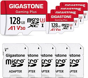 Nintendo SwitchmF Gigastone }CNsdJ[h 128GB 5Zbg ]x100MB/S  Full HD 4K UHD, UHS-I A1 V30 U3 C10Ki