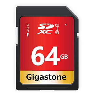 Gigastone 64GB SDJ[h UHS-I U1 Class 10 SDXC [J[h  tHD rfI fW^J SD card Full HD ~jP[X1t