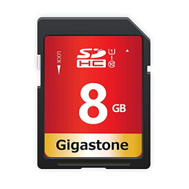Gigastone 8GB SDカード UHS-I U1 Class 10 SDHC メモリーカード 高速 フルHD ビデオ デジタルカメラ SD card Full HD ミニケース付き