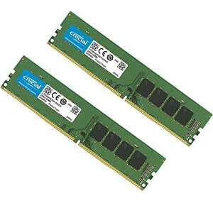 Crucial �f�X�N�g�b�v������ PC4-21300(DDR4-2666) 32GB(16GBx2��) UDIMM CT16G4DFS8266 ���s�A���i