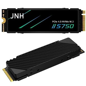 JNH SSD 4TB PCIe Gen4x4 NVMe 1.4 M.2 2280 q[gVN PS5mFς R:7400MB/s W:6700MB/s ϋv3D NAND TLC S750 Ki [J[5Nۏ