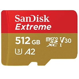 SanDisk ( サンディスク ) 512GB microSDXCカード EXTREME ( 最大 読込160MB/s 書込90MB/s ) SDアダプター付 SDSQXA1-512G-GN6MA 海外パッケージ