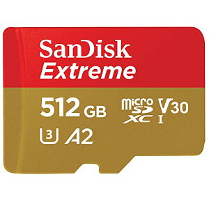 SanDisk ( TfBXN ) 512GB microSDXCJ[h EXTREME ( ő Ǎ160MB/s 90MB/s ) SDA_v^[t SDSQXA1-512G-GN6MA COpbP[W