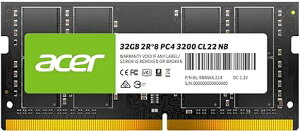 Acerm[gPCp PC4-25600(DDR4-3200) 32GB DDR4 DRAM SODIMM SD100-32GB-3200-2R8 K̔㗝Xi
