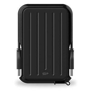 SP Silicon Power �V���R���p���[ �|�[�^�u��HDD 2TB 2.5�C���` �O�t�� USB3.2 Gen1�Ή� (USB3.1 / USB3.0 / USB2.0 �݊�) IPX4 �h�� �ϏՌ� 3�N�ۏ� �u���b�N SP020TBPHD6