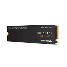 Western Digital ウエスタンデジタル WD BLACK M.2 SSD 内蔵 2TB NVMe PCIe Gen4 x4 (読取り最大 7300MB/s 書込み最大 6600MB/s) ゲーミング PC WDS200T2X0E-EC SN