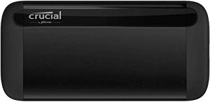 Crucial X8 Ot SSD 2TB PS5/PS4 mFς USB3.2 Gen2Ή őǍx1050MB/b K㗝Xۏؕi CT2000X8SSD9