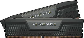 CORSAIR DDR5-6400MHz デスクトップPC用メモリ VENGEANCE DDR5シリーズ (PC5-51200) Intel XMPメモリキット 32GB ブラック 16GB 2枚 CMK32GX5M2B6400C32