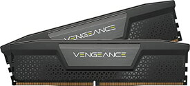 CORSAIR DDR5-5600MHz デスクトップPC用メモリ VENGEANCE DDR5シリーズ (PC5-44800) Intel XMP メモリキット 32GB ブラック 16GB 2枚 CMK32GX5M2B5600C40